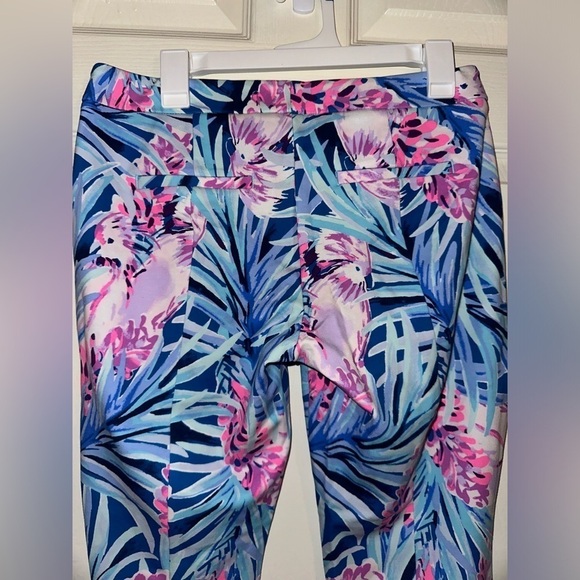 NWT Lilly Pulitzer Kelly knit skinny ankle pants Mr. Peacock B tweethearts 8 - Picture 8 of 12